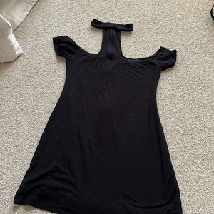 Twenty Black Mini Off the Shoulder Dress